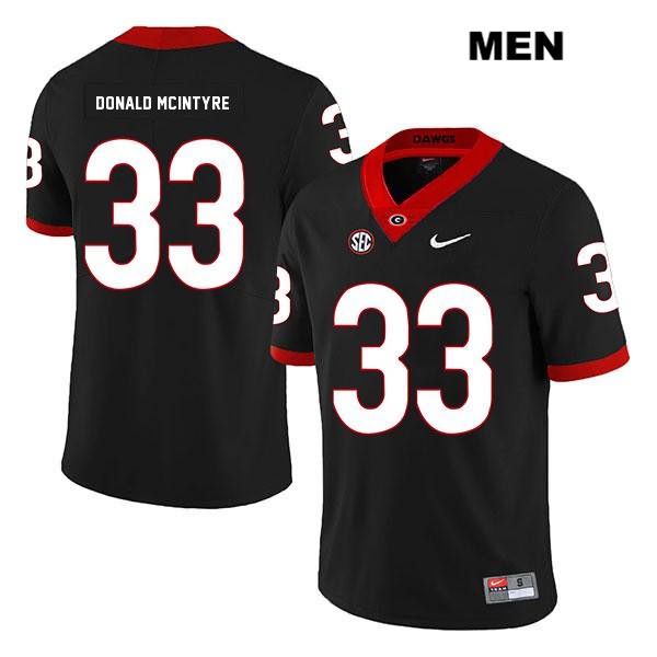 Georgia Bulldogs Men's Ian Donald-McIntyre #33 NCAA Legend Authentic Black Nike Stitched College Football Jersey GSF6156IN